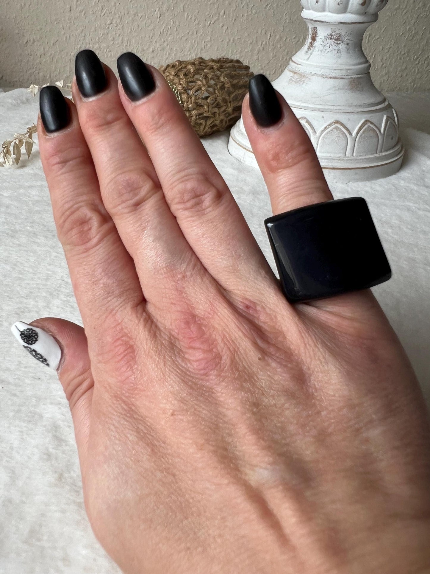 Achat Ringe dunkel