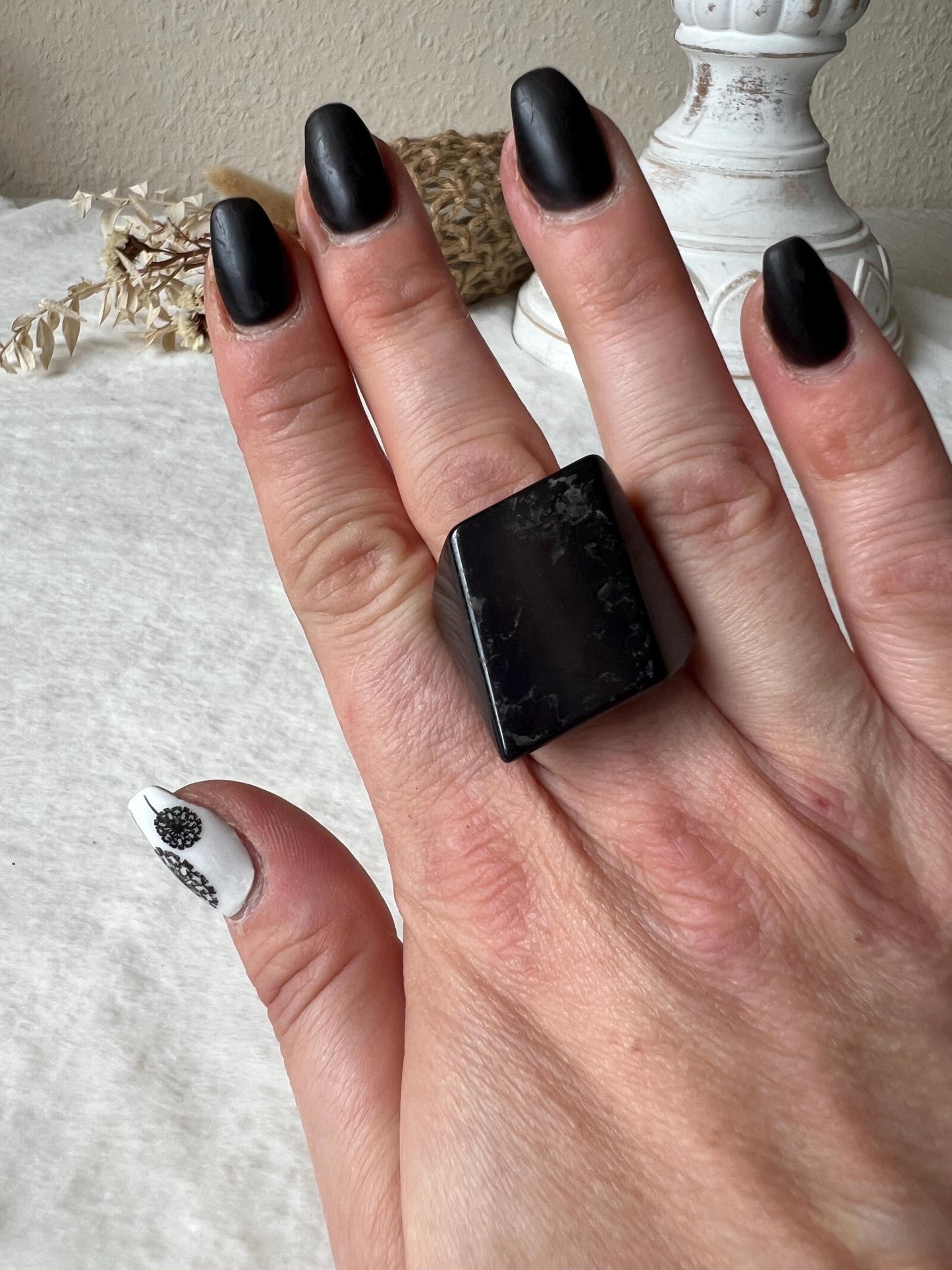 Achat Ringe dunkel