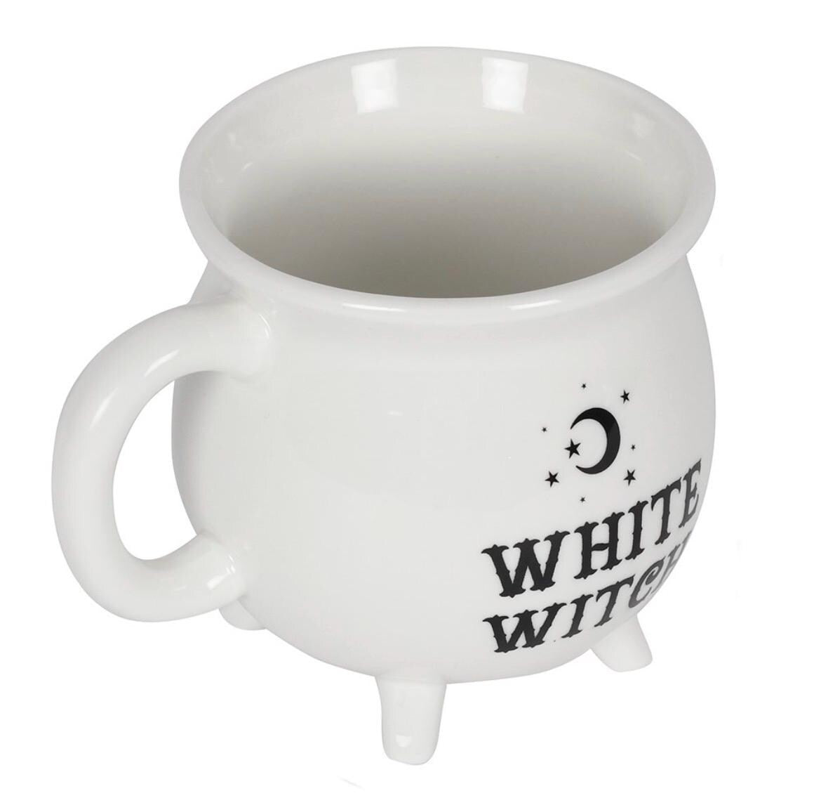 White Witch Mug | Hexenkessel Tasse | Witchy Mug | Wicca Tasse | Hexen Tasse | Gothic Mug | Spirituelle Tasse | Geschenk für Hexen