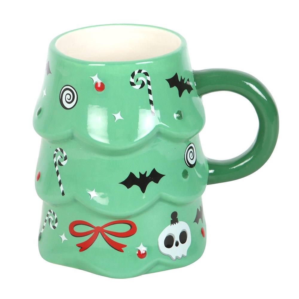 Gothic Weihnachtsbaum Tasse | Spooky Christmas Mug | Alternative Weihnachtstasse