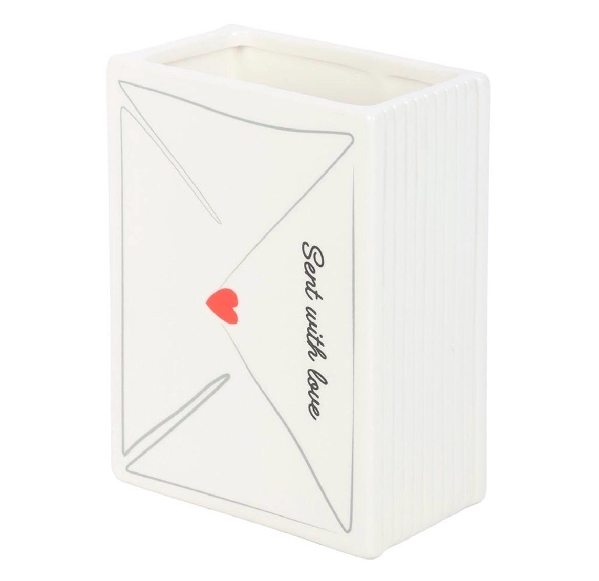 Sent With Love Briefvase aus Keramik