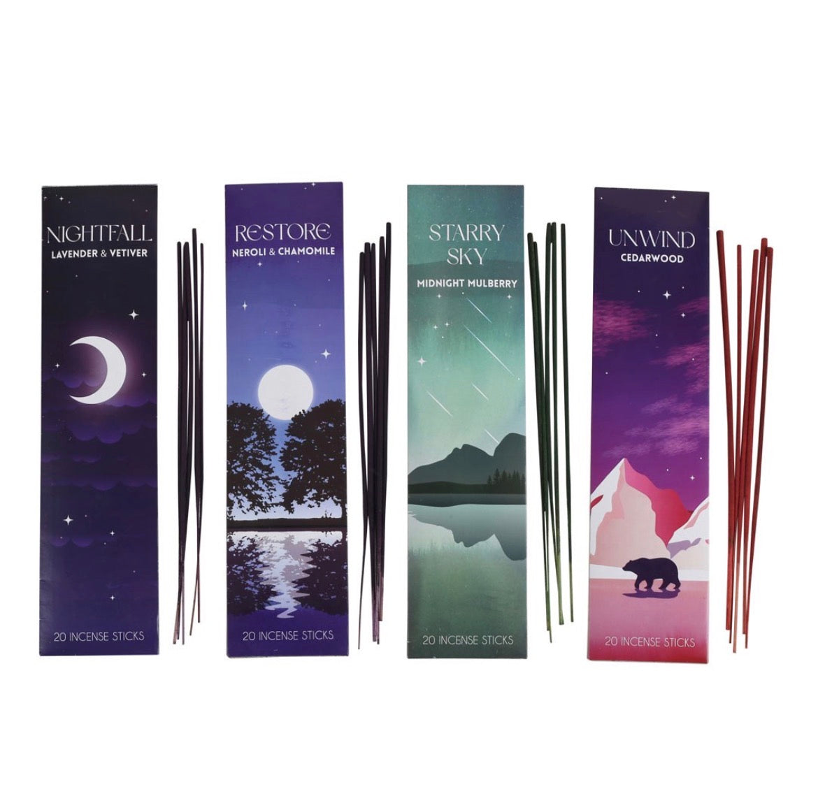 The Sleep Collection Räucherstäbchen Geschenkset – 80 Räucherstäbchen