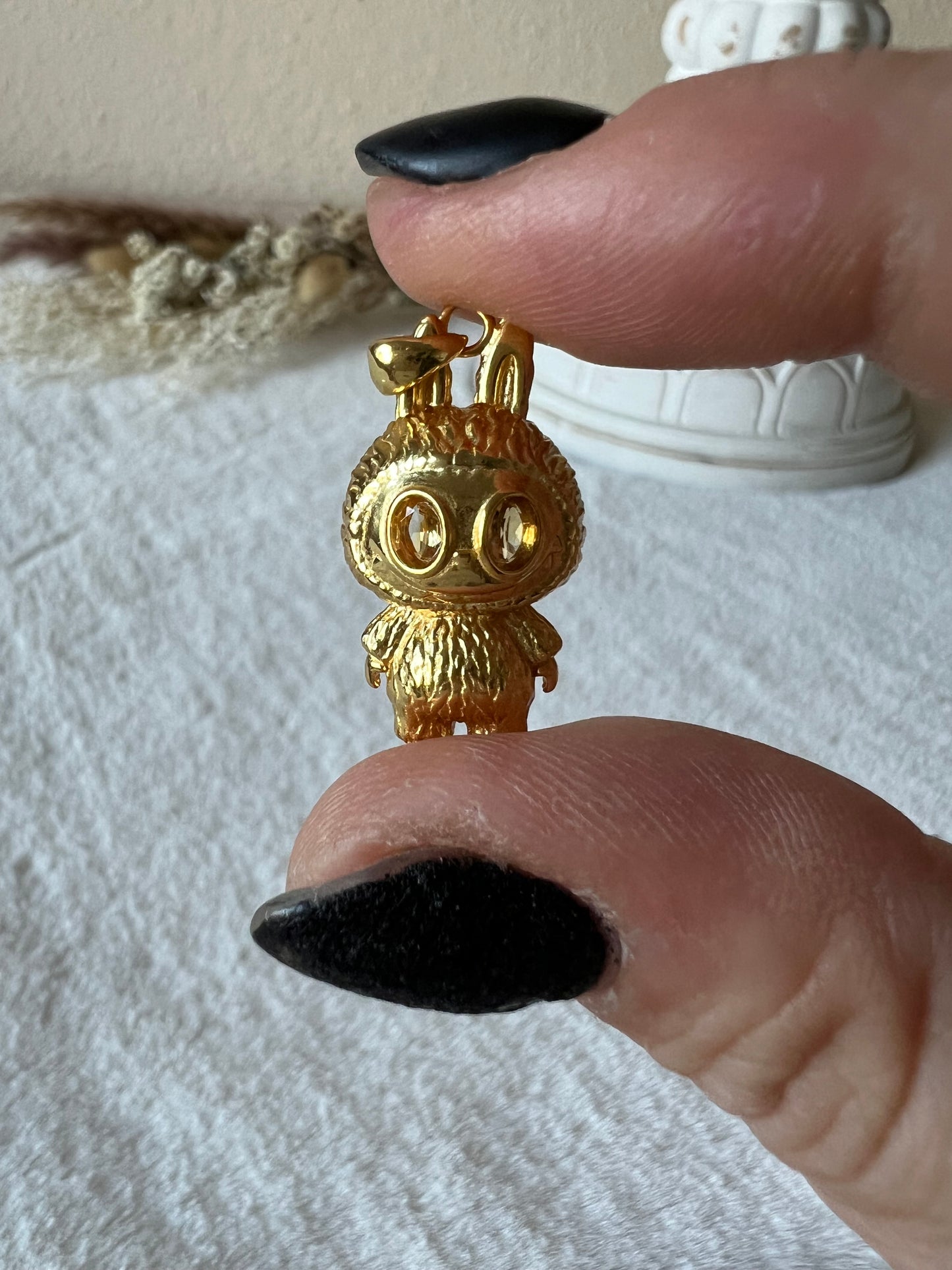 Labubsi Anhänger 925 Silber/18k vergoldet