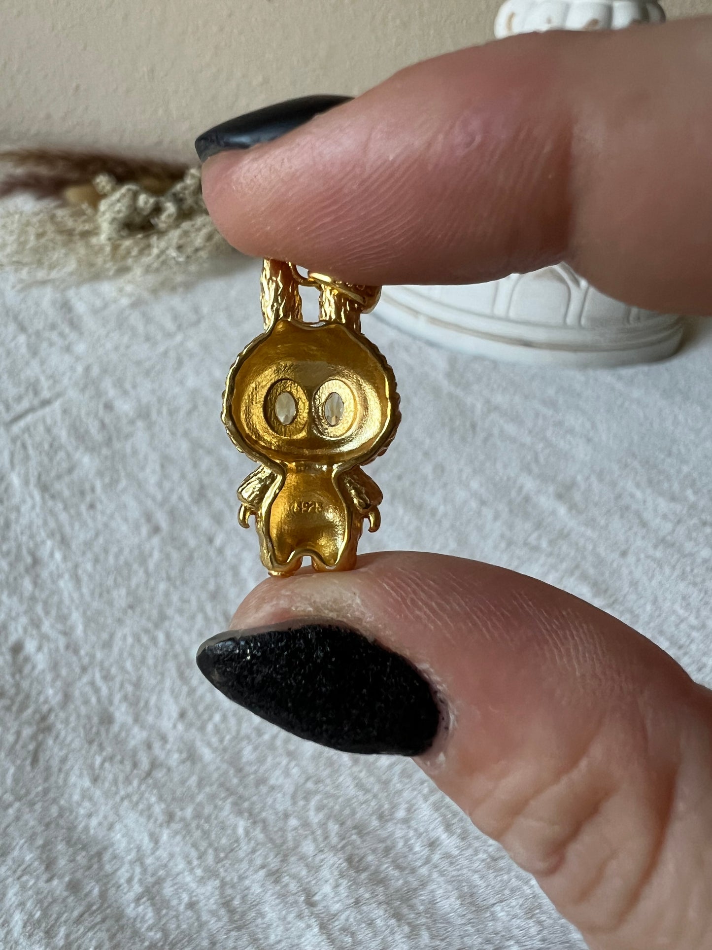 Labubsi Anhänger 925 Silber/18k vergoldet