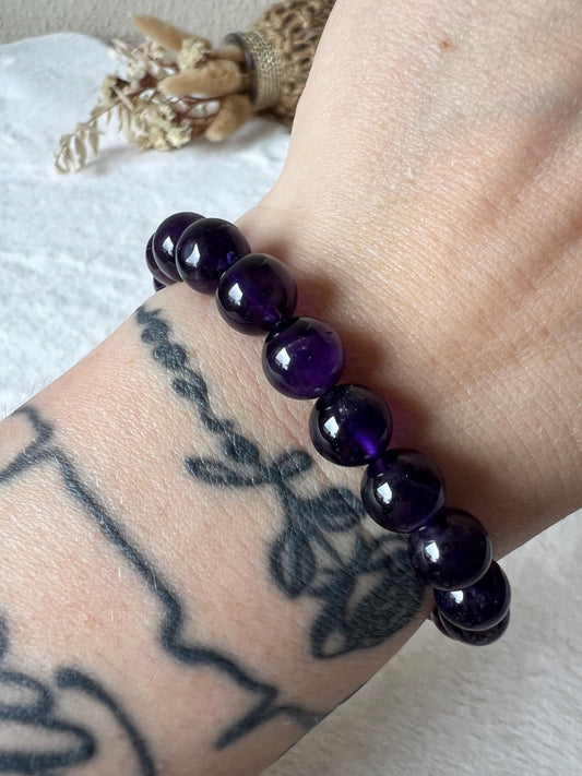Amethyst dunkel Armband 8mm,9mm und 11mm