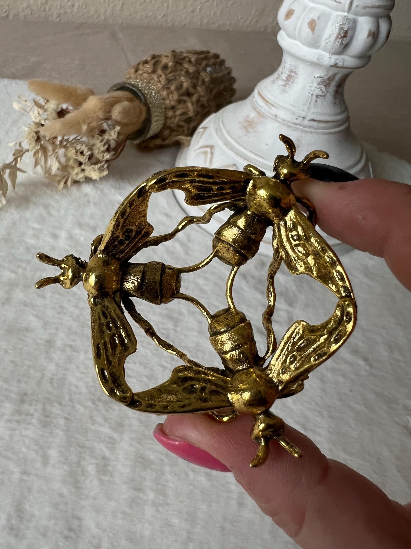 Bienen Kugelhalter silber, gold und roségold