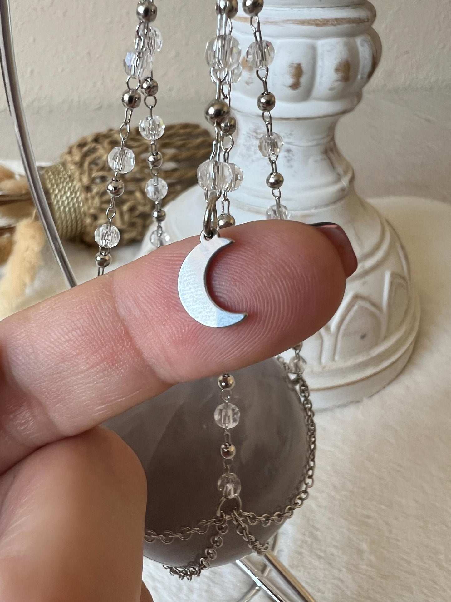 Hängender Kugelhalter Gold und Silber