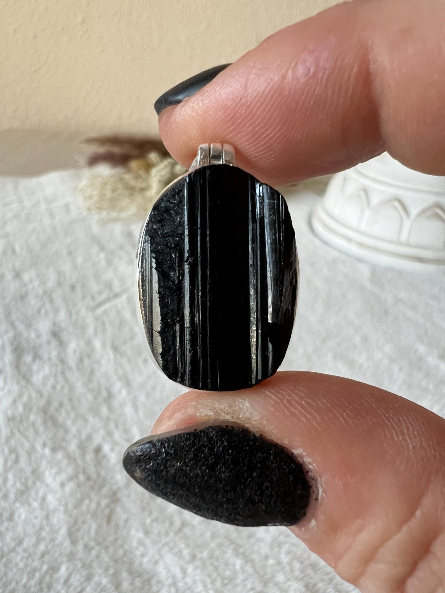 Turmalin Kettenanhänger 925 Silber