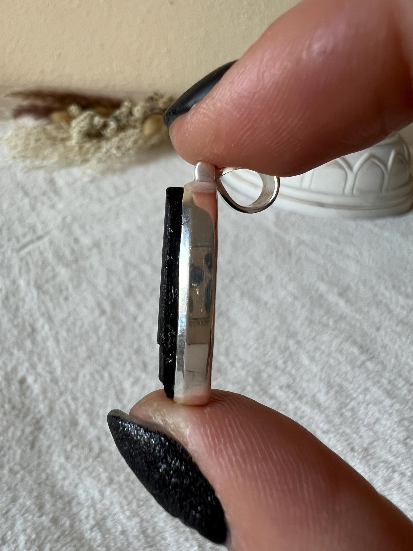 Turmalin Kettenanhänger 925 Silber