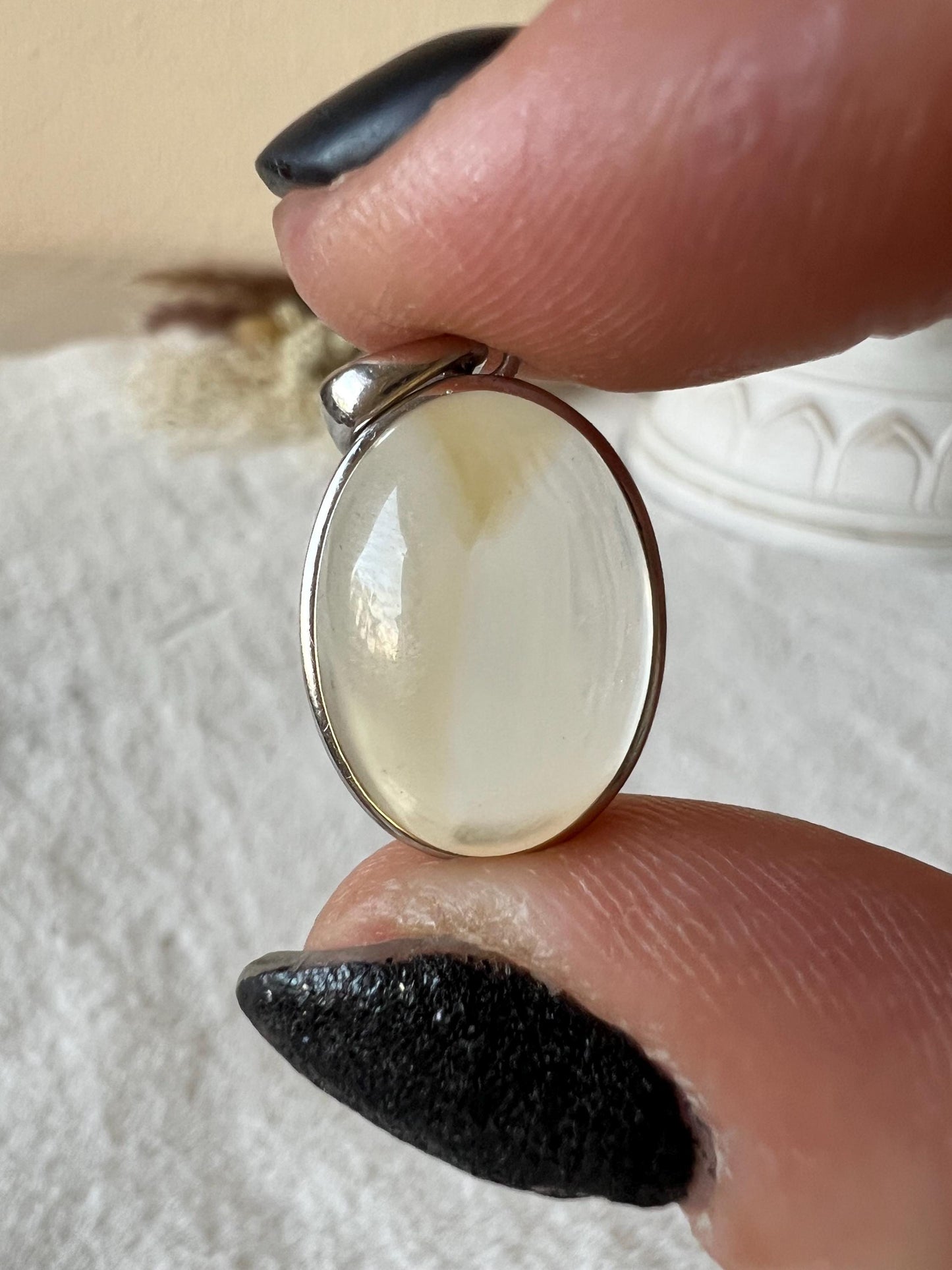 Citrin Kettenanhänger 925 Silber