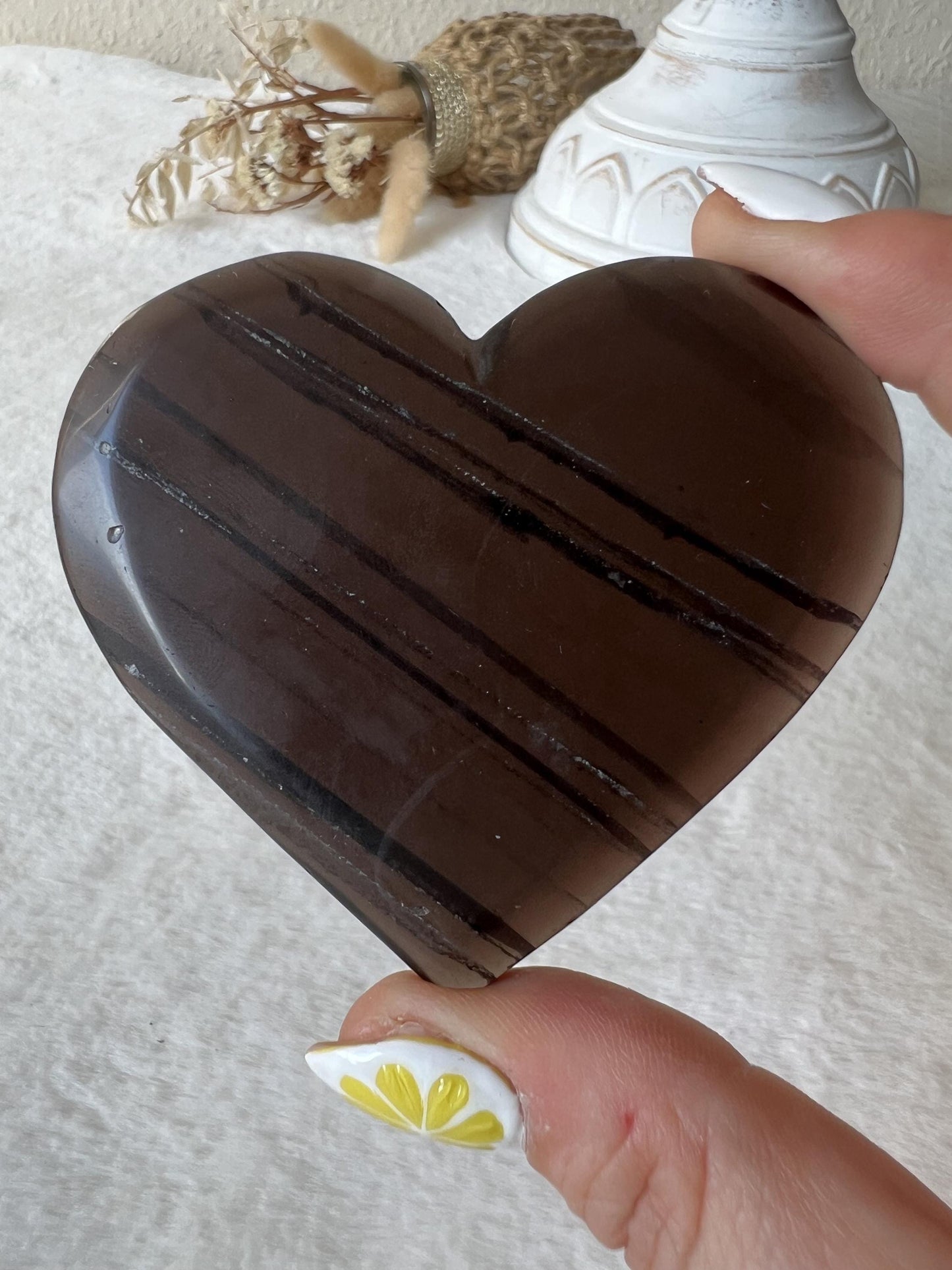 Ice Obsidian / Lamellen Obsidian Herzen