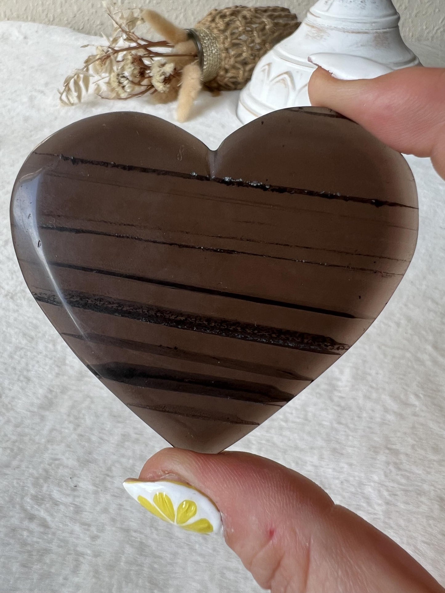 Ice Obsidian / Lamellen Obsidian Herzen