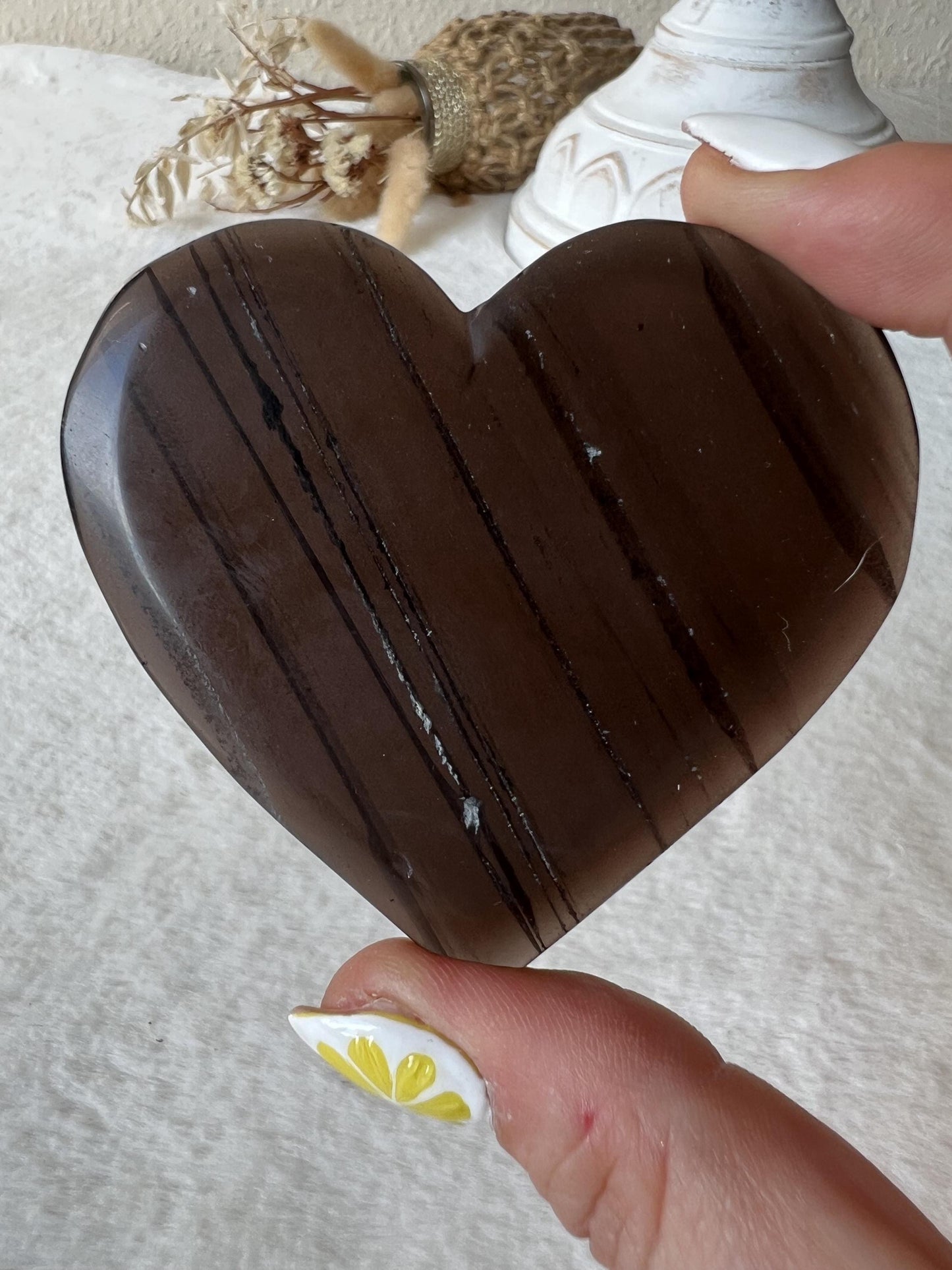 Ice Obsidian / Lamellen Obsidian Herzen