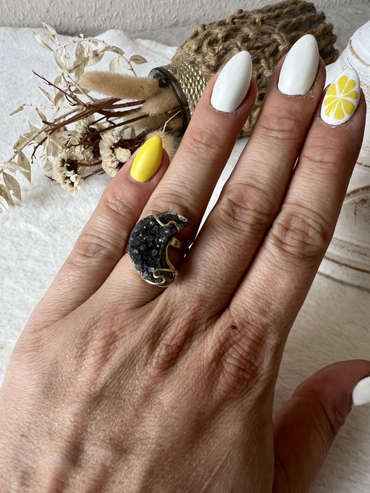 Amethyst-Monde Ringe – Regenbogen Amethyst aus Uruguay