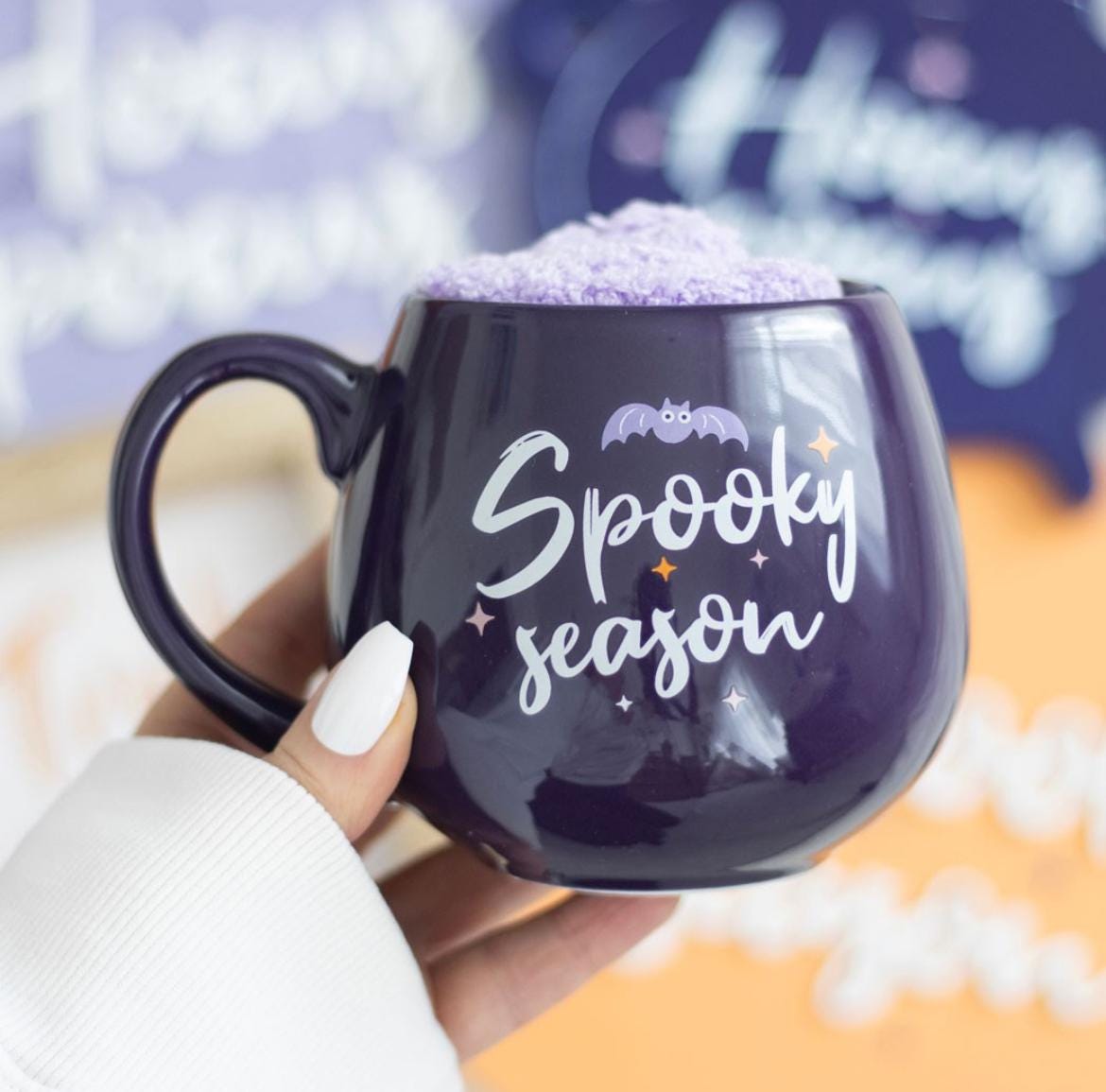 Spooky Season Tasse mit Socken