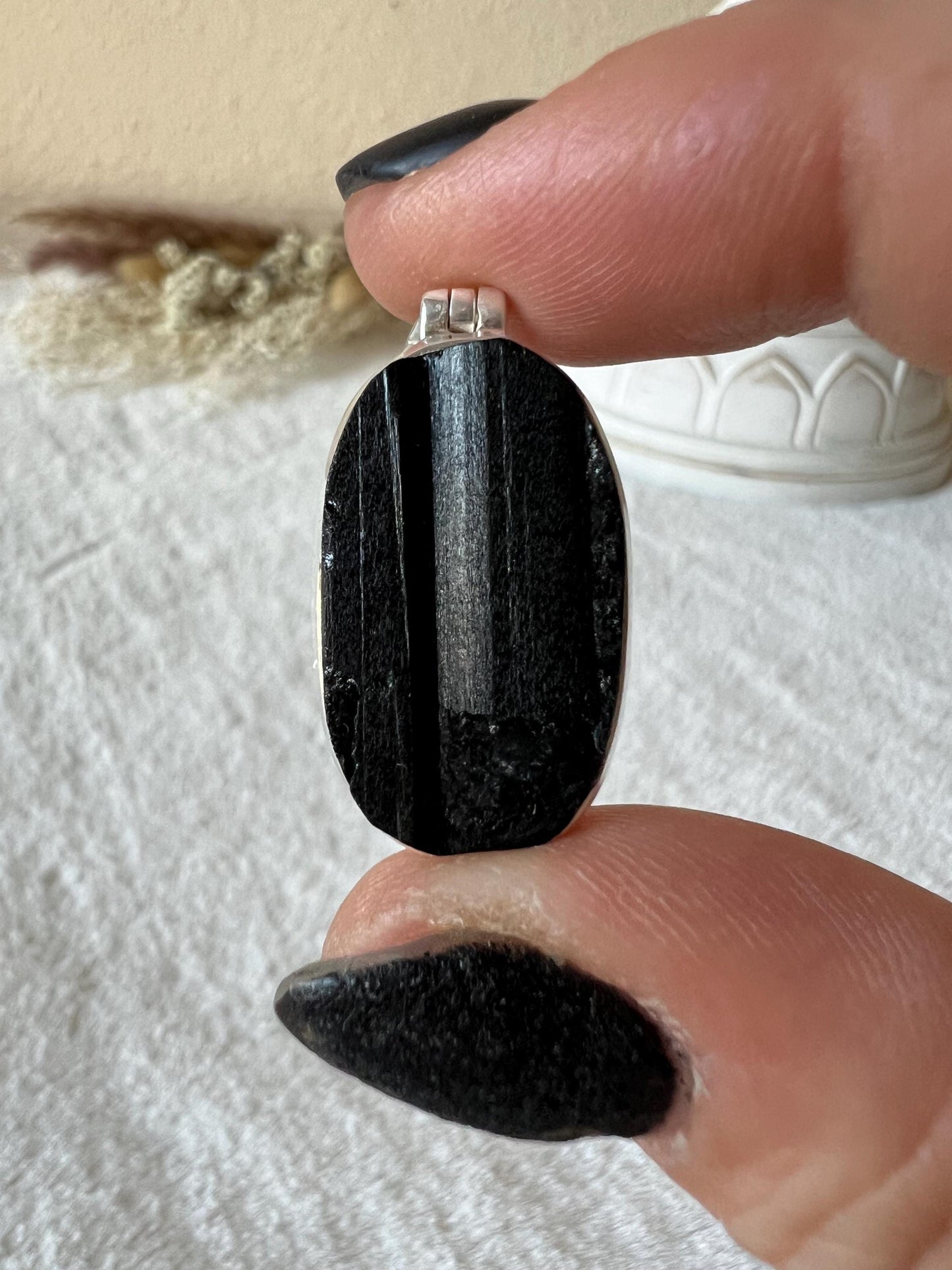 Turmalin Kettenanhänger 925 Silber