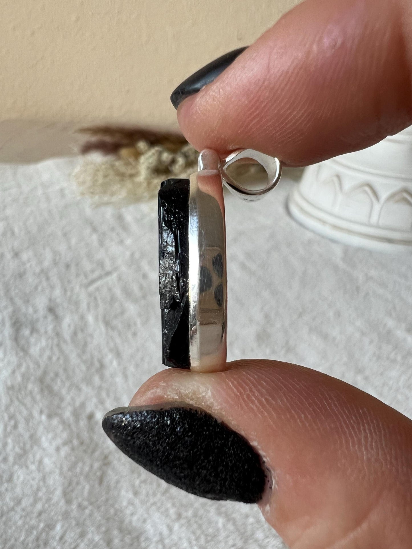 Turmalin Kettenanhänger 925 Silber