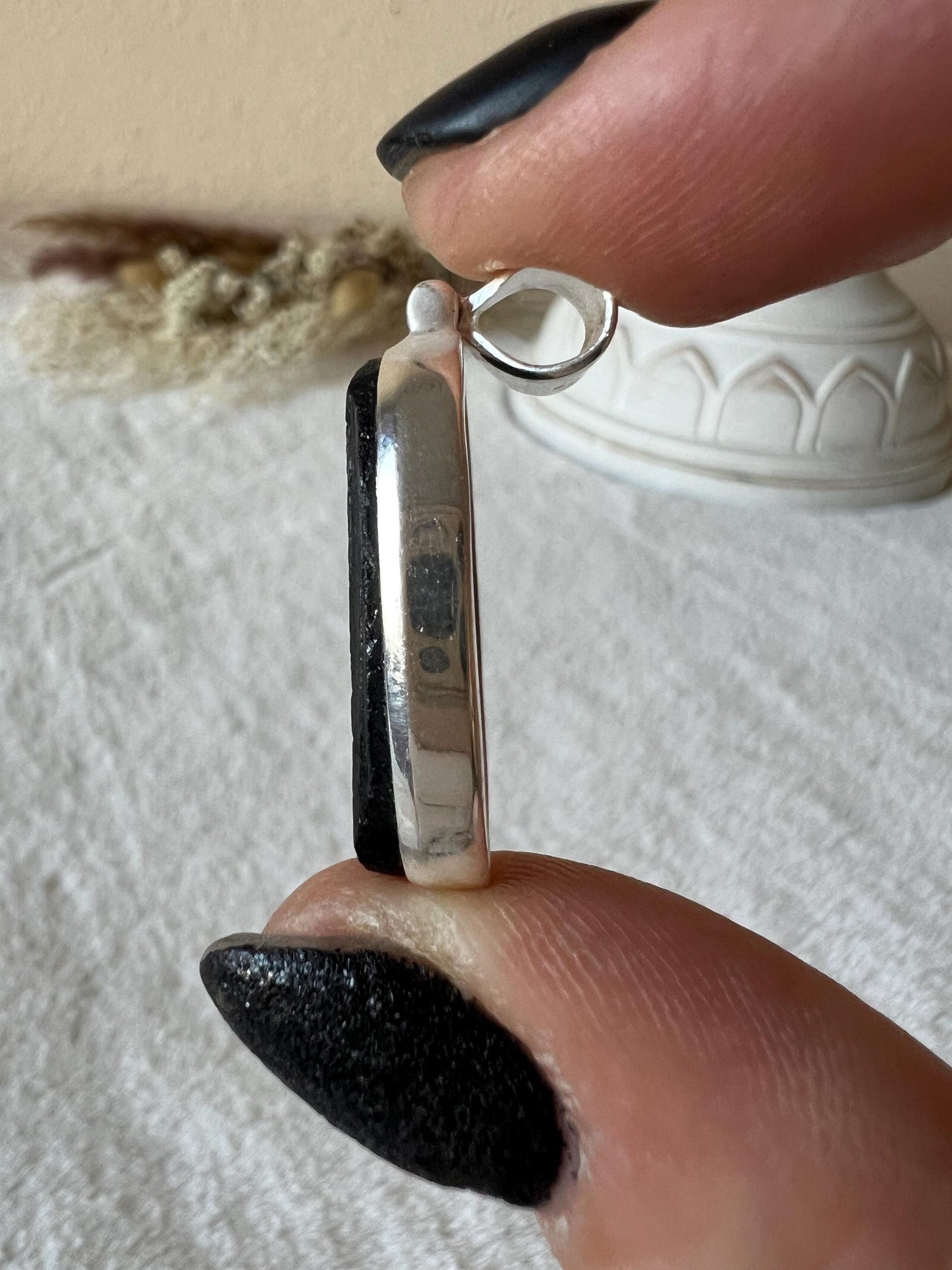 Turmalin Kettenanhänger 925 Silber