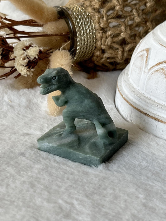 Jade T-Rex Carving