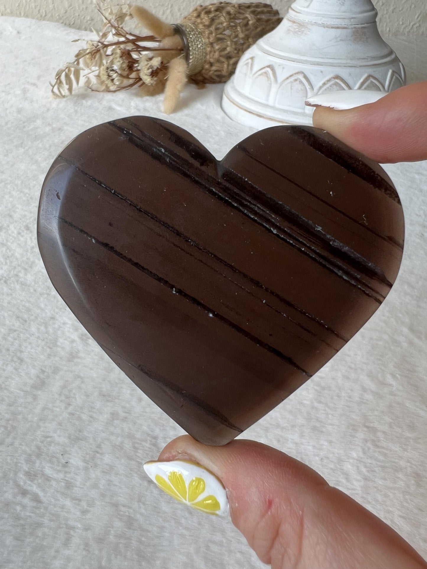 Ice Obsidian / Lamellen Obsidian Herzen