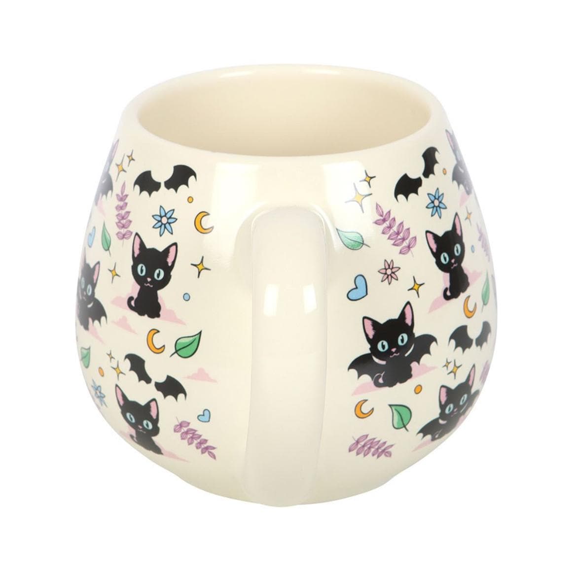 Fledermaus-Katzen Design Tasse