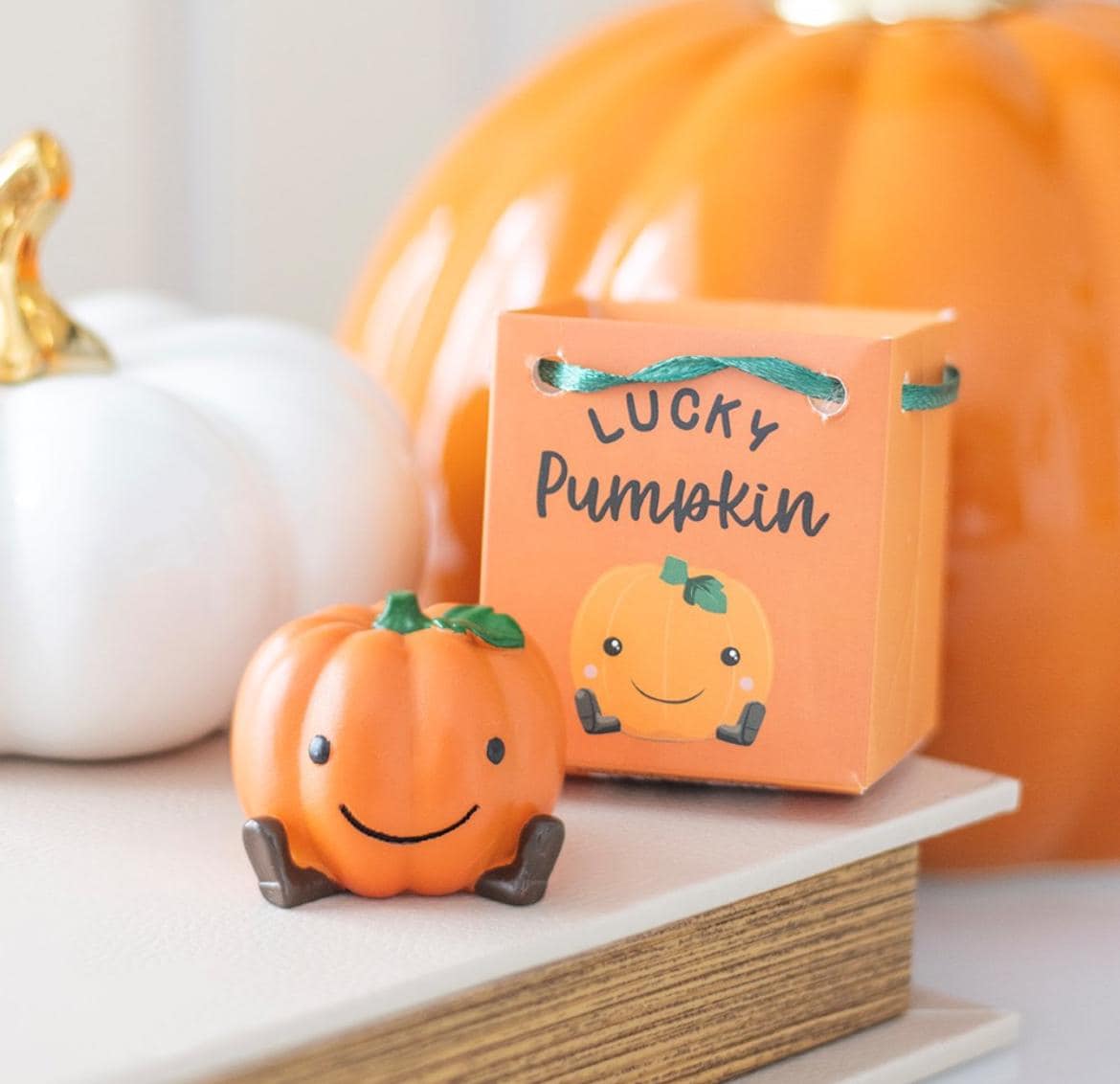 Lucky Pumpkin – Glücks-Kürbis mit Geschenktüte