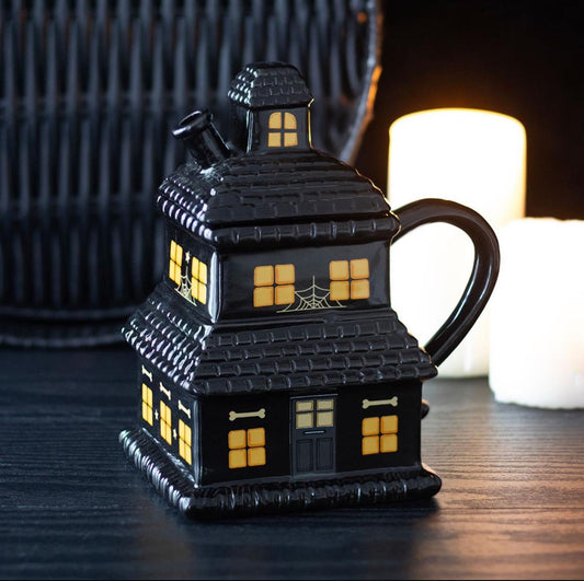 Black Haunted House Tasse