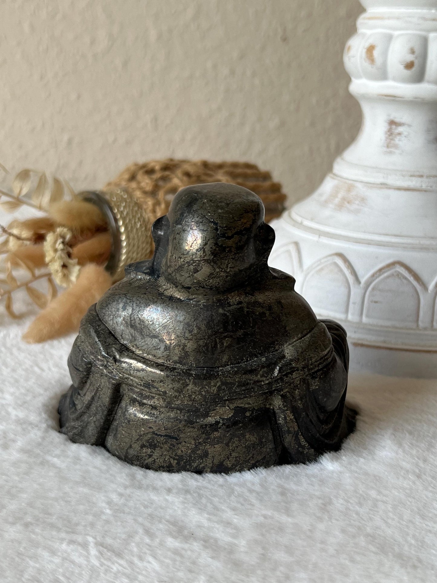 Pyrit lachender Buddha