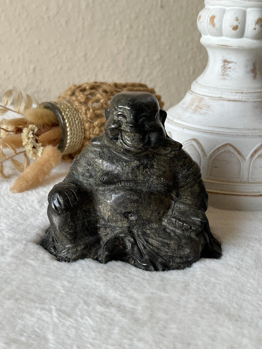 Pyrit lachender Buddha