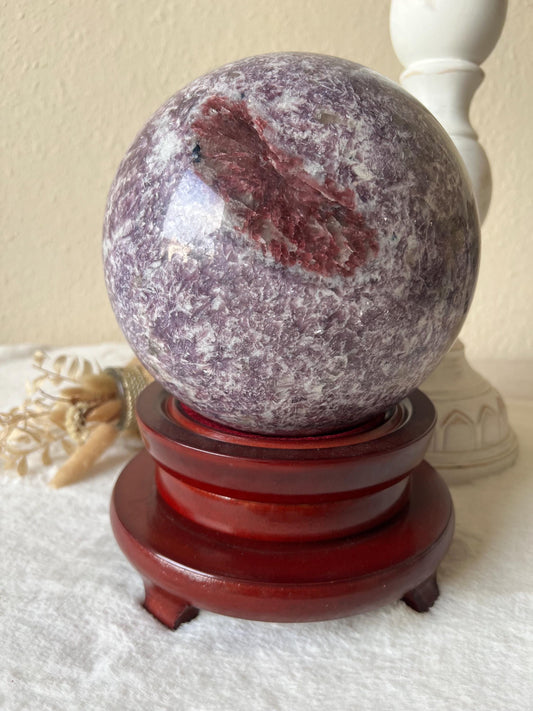 XXL Unicornstone mit großem pinken Turmalin Kugel 8,66kg