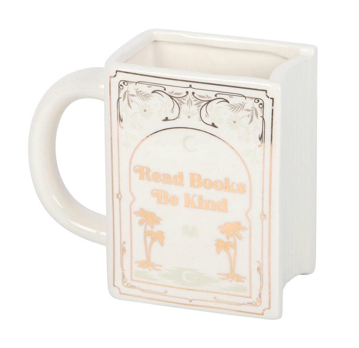 Read Books, Be Kind – Buch-Tasse im Buchdesign