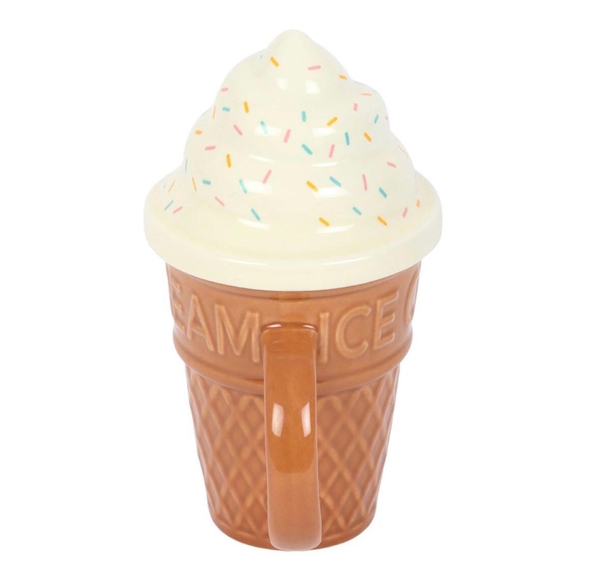 Eiscreme Tasse mit Deckel