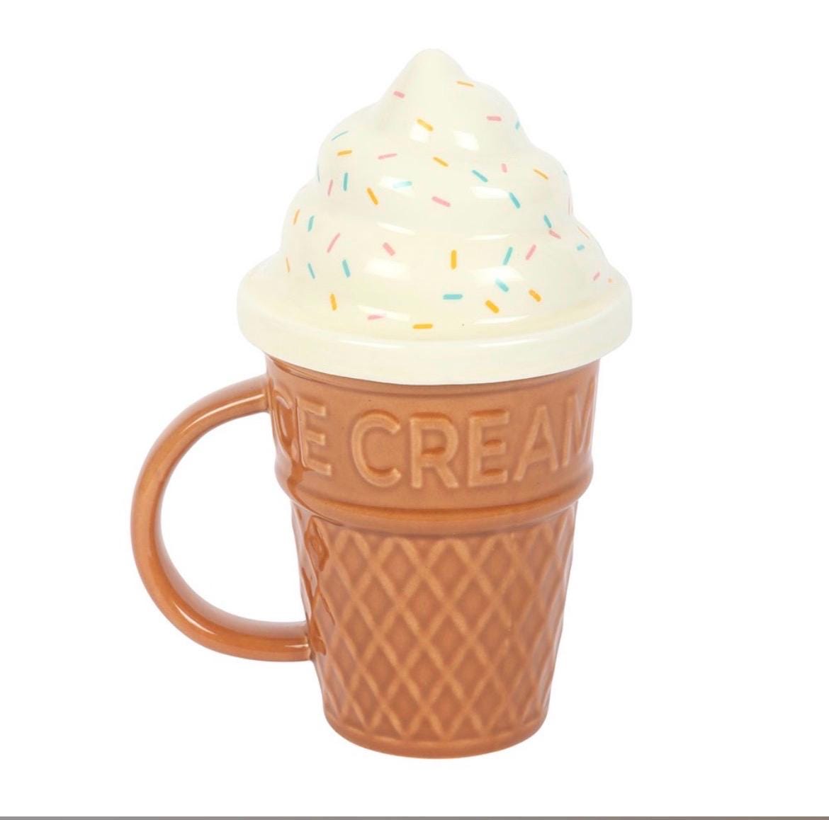 Eiscreme Tasse mit Deckel
