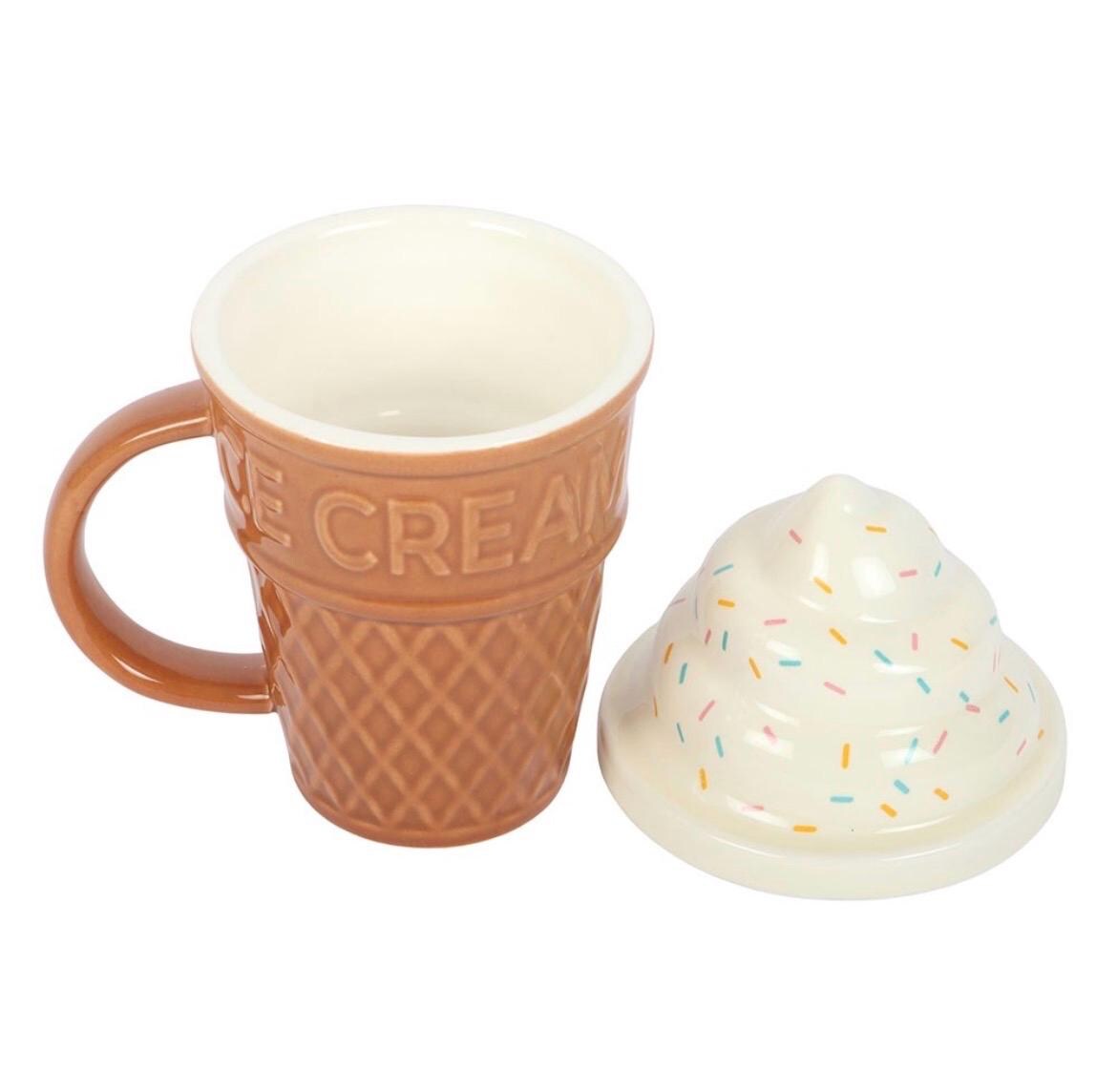 Eiscreme Tasse mit Deckel