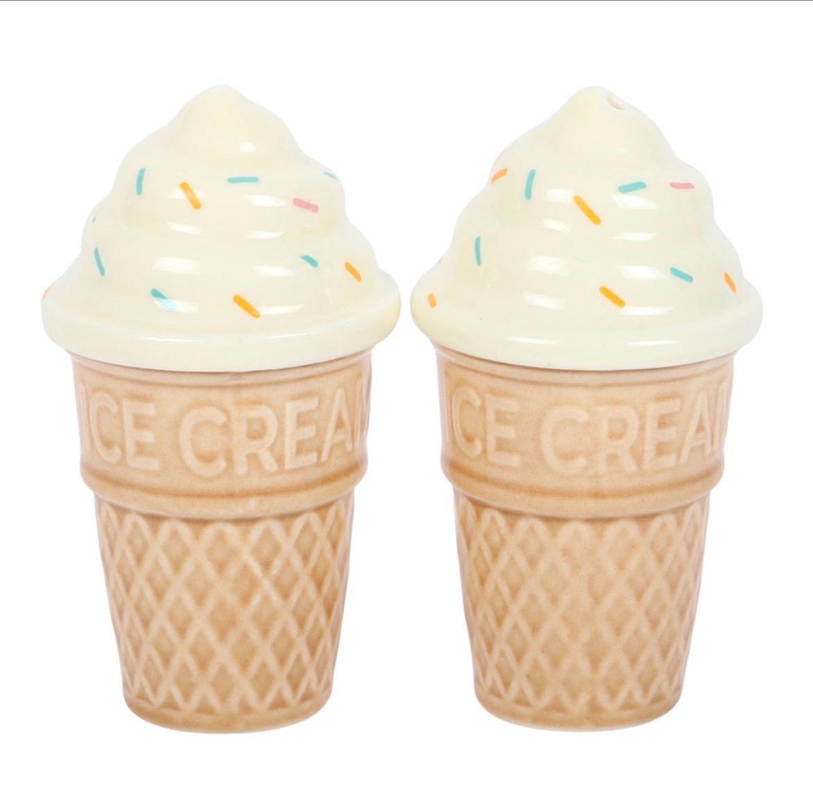 Eiscreme Salz- & Pfefferstreuer Set