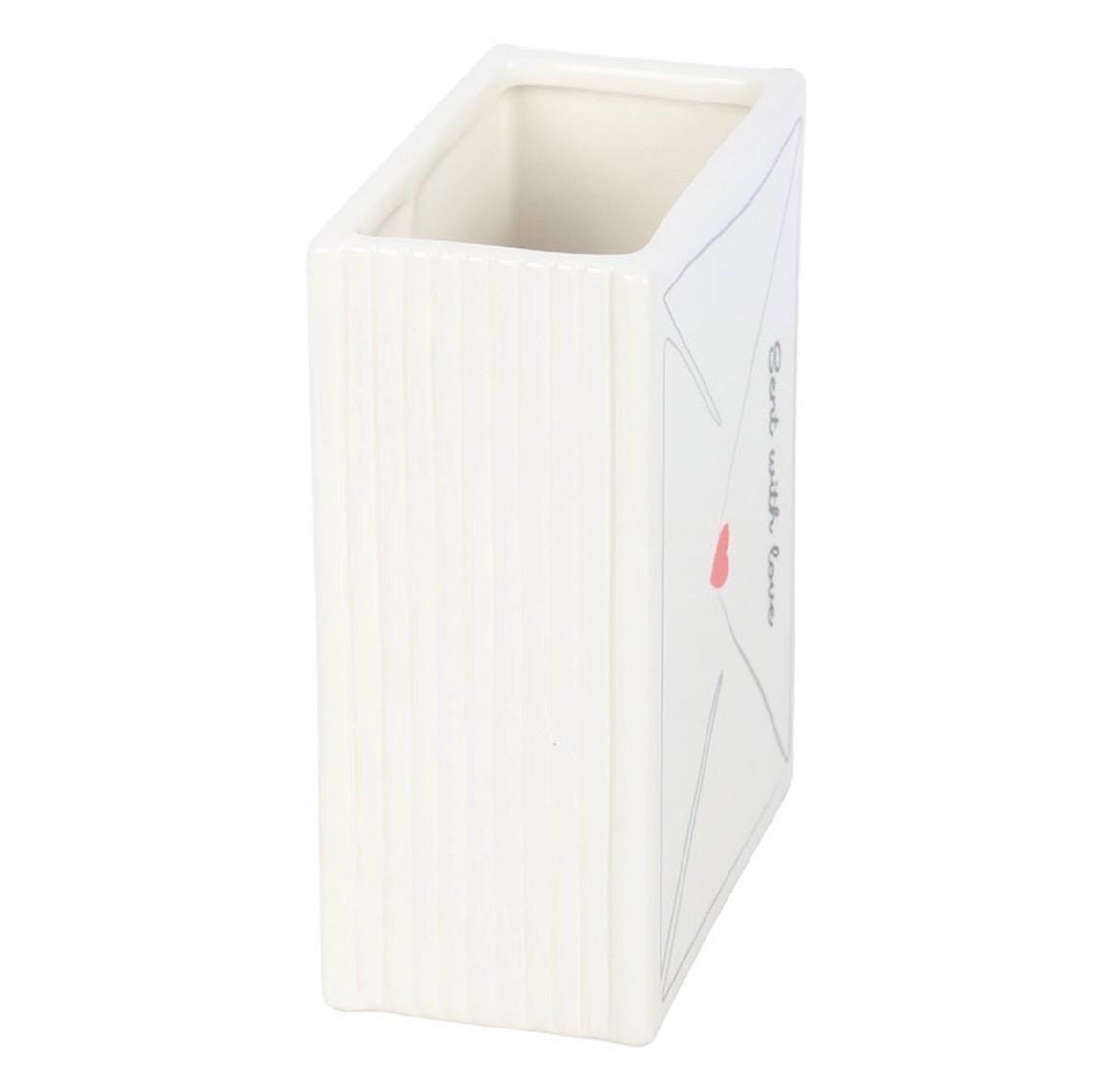 Sent With Love Briefvase aus Keramik