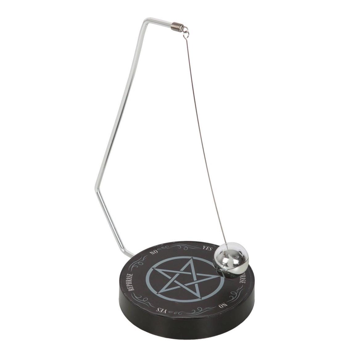 Pendel Set mit Entscheidungsboard und Metallpendel | Spirit Board, Mond, Pentagramm, Schlange, Future Hands & Ouija Style