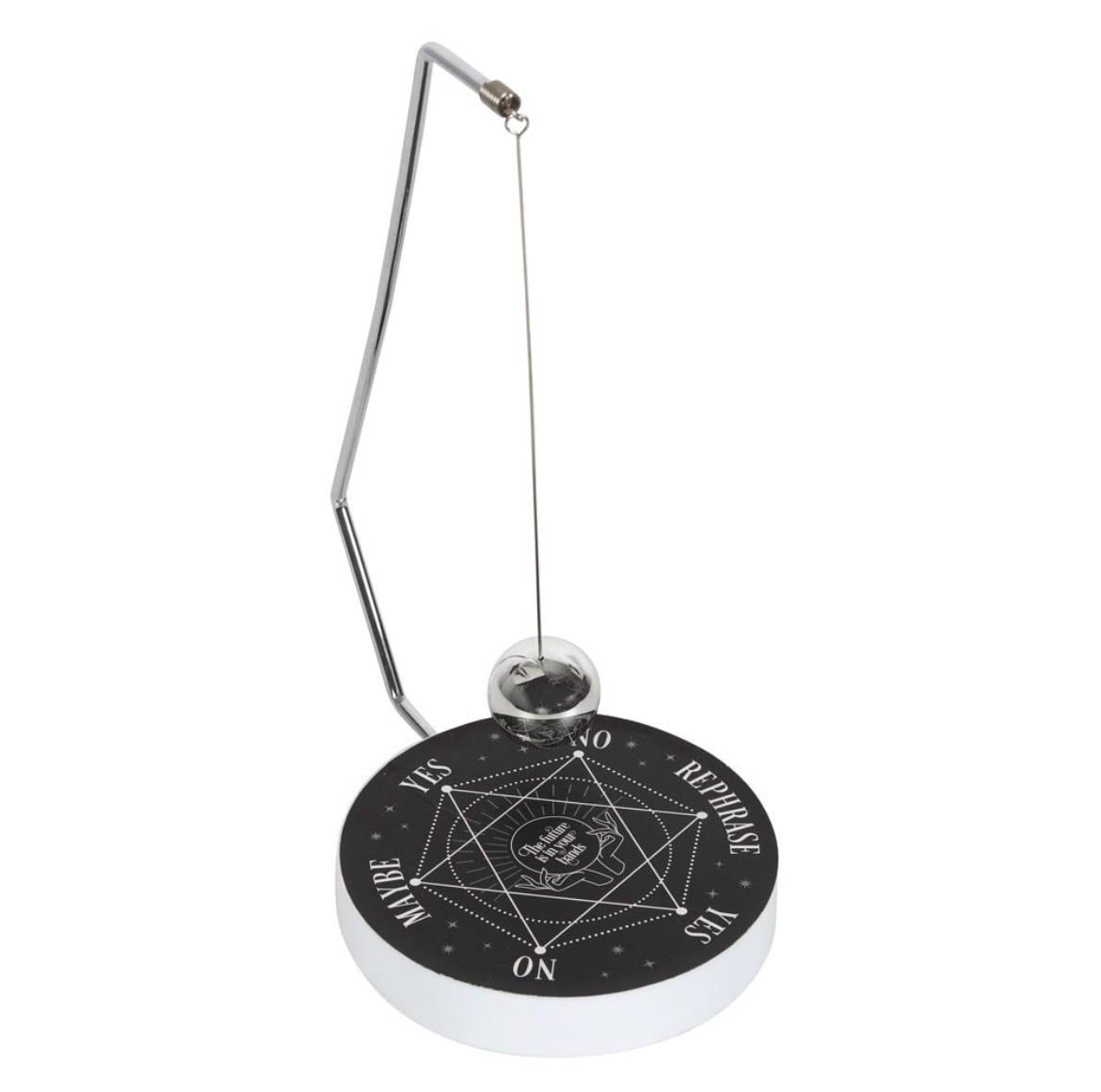 Pendel Set mit Entscheidungsboard und Metallpendel | Spirit Board, Mond, Pentagramm, Schlange, Future Hands & Ouija Style