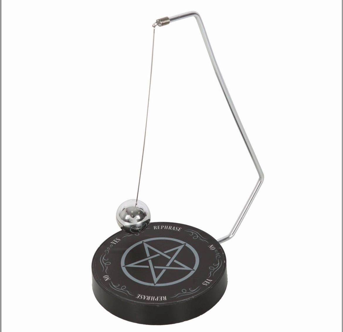 Pendel Set mit Entscheidungsboard und Metallpendel | Spirit Board, Mond, Pentagramm, Schlange, Future Hands & Ouija Style