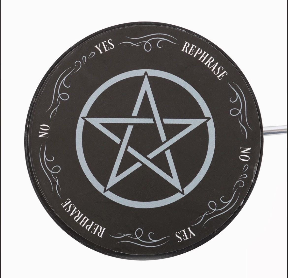 Pendel Set mit Entscheidungsboard und Metallpendel | Spirit Board, Mond, Pentagramm, Schlange, Future Hands & Ouija Style
