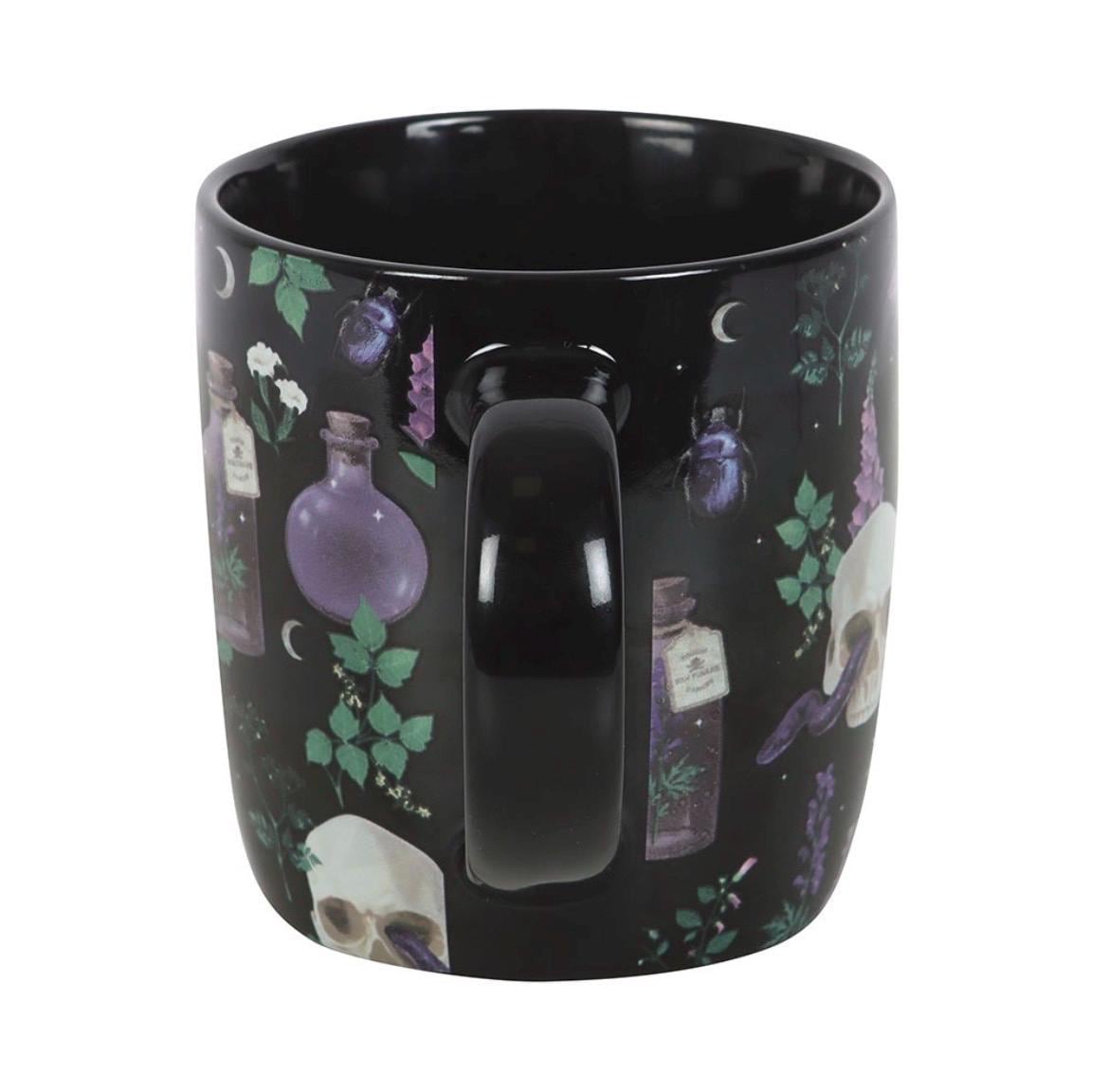 Venom & Vines Mug | Gothic Tasse | Witchcore Tasse | Skull Mug | Hexen Tasse | Dark Botanical Mug | Gothic Geschenk