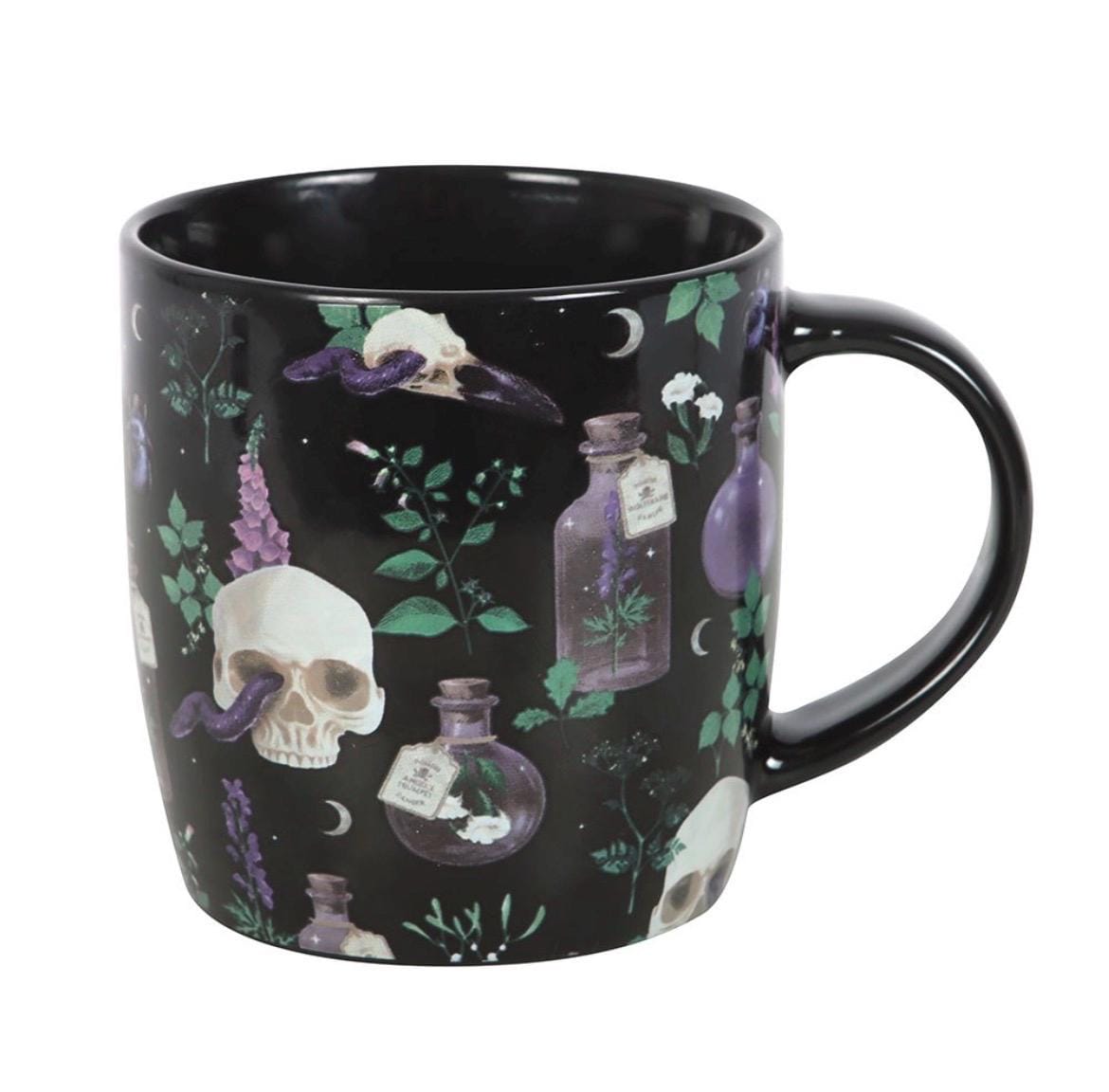 Venom & Vines Mug | Gothic Tasse | Witchcore Tasse | Skull Mug | Hexen Tasse | Dark Botanical Mug | Gothic Geschenk