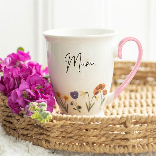 Mum Blumen Tasse | Muttertagsgeschenk | Mama Tasse | Floral Mug | Geschenk für Mama | Blumentasse | Mum Mug