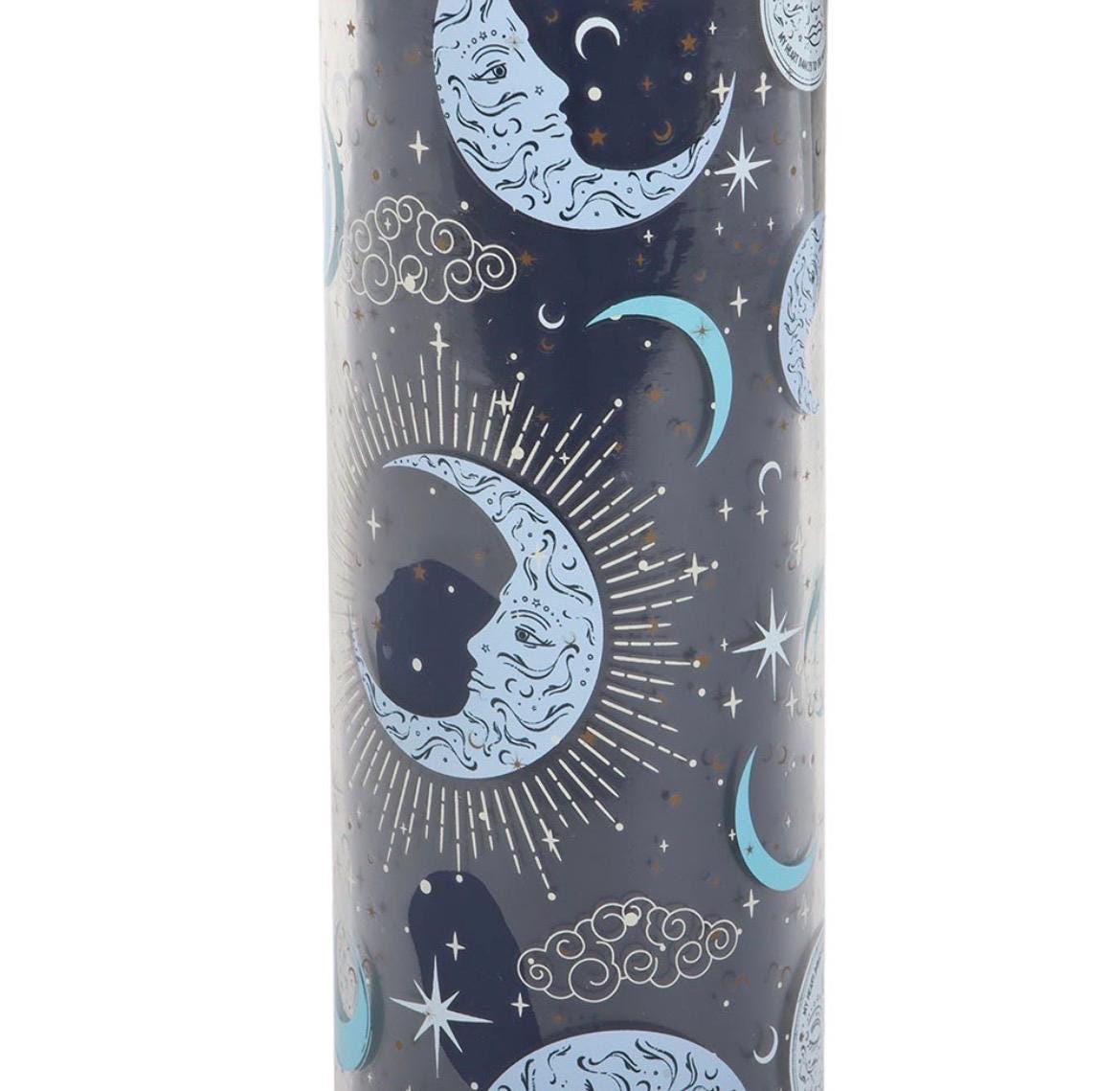 Blue Moon Duftkerze | Mondkerze im Glas | Mystische Feige Vanillekerze | Celestial Decor | Mondphasen Kerze