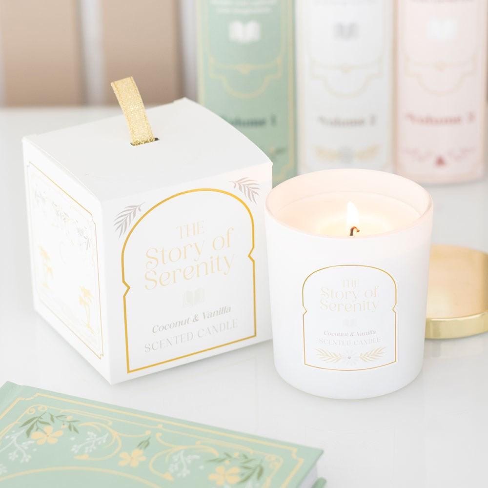 Storybook Kerze | The Enchanted Library, The Story of Serenity & The Love Letter | Buchliebhaber Geschenk | Duftkerze | Booklover Candle