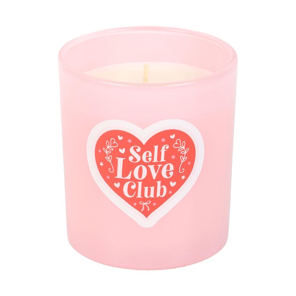 Self Love Club Duftkerze – Kokosnuss | Geschenk für dich selbst | Rosa Kerze | Self Care & Achtsamkeit