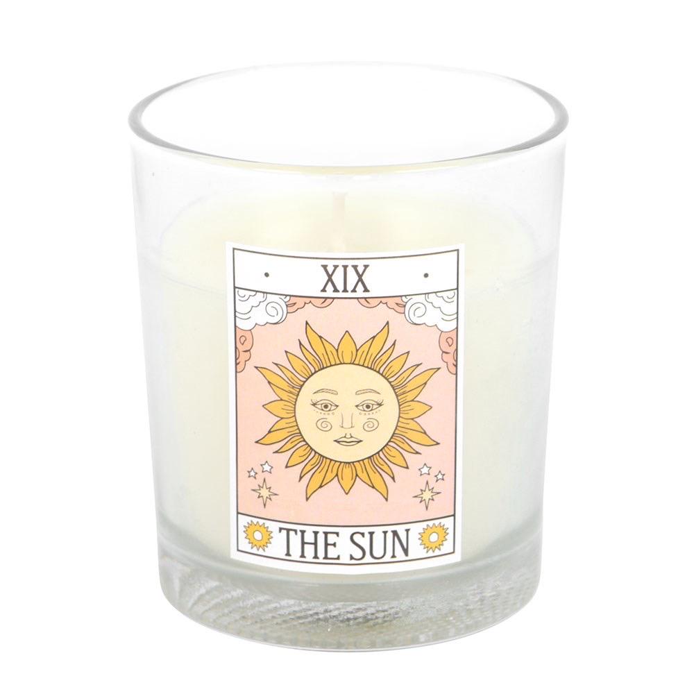 Tarot Duftkerze | Tarotkarten Kerzen | The Sun, The Moon, The Star & Wheel of Fortune | Spirituelle Kerze