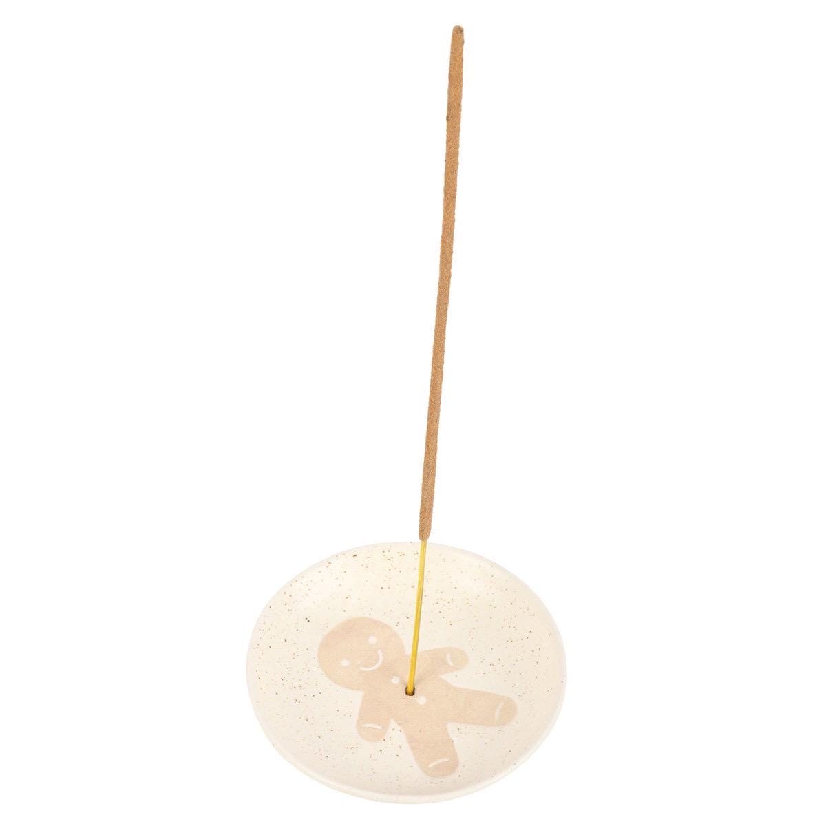 Lebkuchenmann Räucherteller | Räucherstäbchenhalter | Weihnachtlicher Incense Holder | Keramik Räucherhalter Teller | Christmas Deko