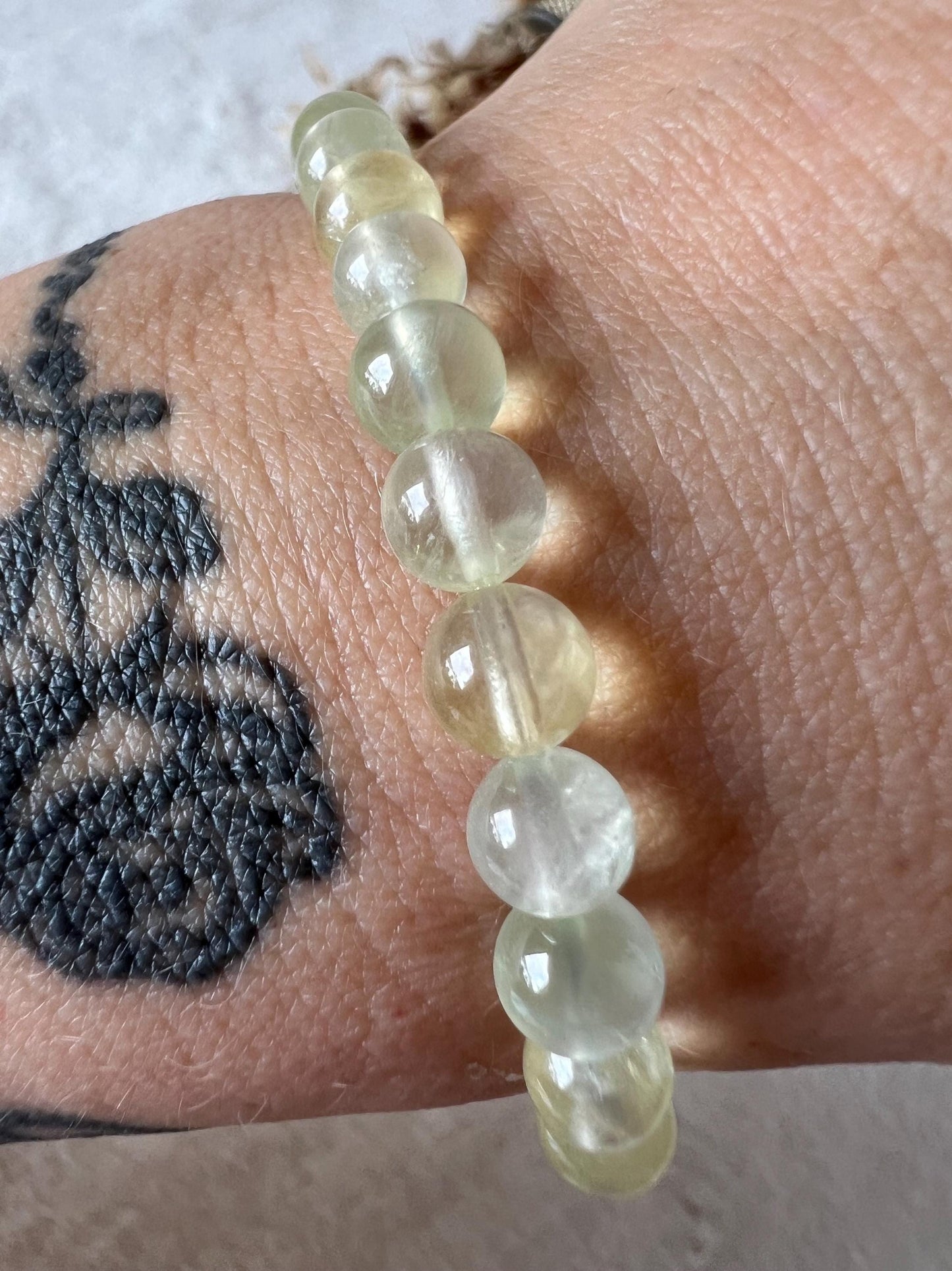 Prehnit Armband | Echter Prehnit Schmuck | High Quality | Edelstein Armband