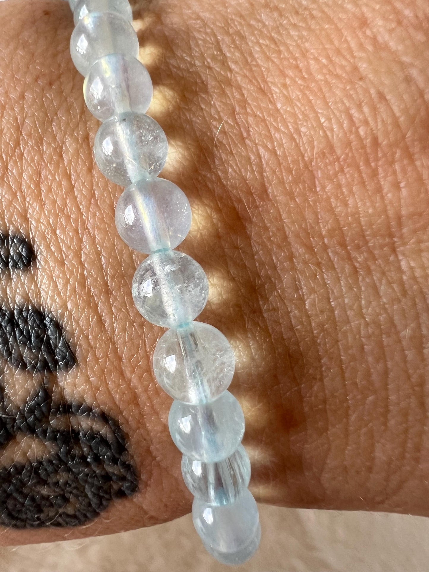 Aquamarin Armband | Echter Aquamarin Schmuck | Hellblauer Naturstein | Edelstein Armband
